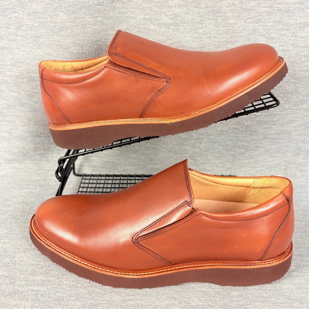 Samuel Hubbard Frequent Traveler Shoes Mens 8.5 M  Brown Whiskey Leather Loafers